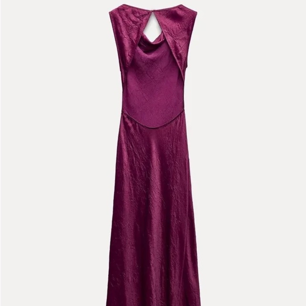 Zara Backless Magenta Dress